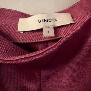 Vince NWOT Pink Pants Side Zipper Closure Size 2